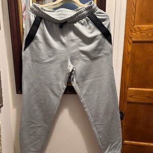 Asics Women's Gray Joggers with Black Details